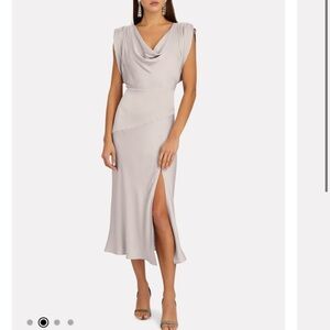 INTERMIX Lily Satin Cowl Neck Dress Size 12